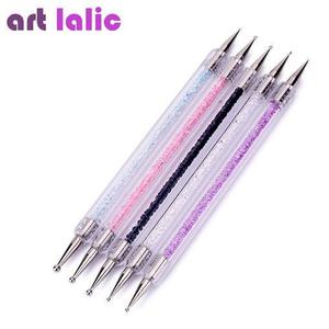 Nail Art: 5pcs/set Nail Art Dotting Pen Two Sided