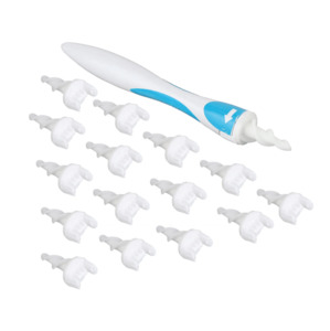 Wax Blackhead Clean: Ear Wax Cleaner/remover With 16 Soft Rotating Silicone Tips