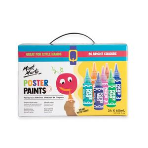 Paint Set: Poster Paint Set 24pc X 60ml - Mont Marte