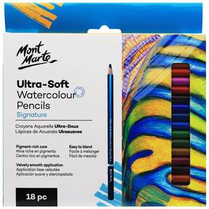 Gift Ideas: Ultra-soft Watercolour Pencils 18pc - Mont Marte