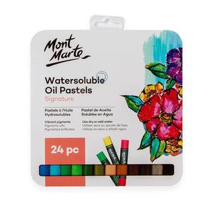 Gift Ideas: Watersoluble Oil Pastels 24pc In Tin Box - Mont Marte