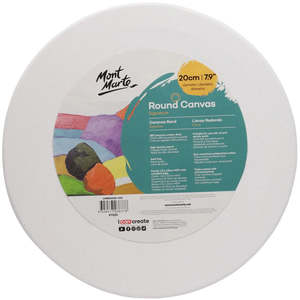 Canvas: Round Canvas Signature 20cm (7.9in) - Mont Marte