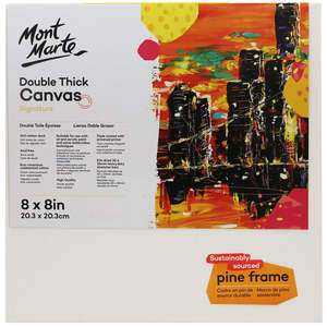 Canvas: Canvas Double Thick Signature 20.3 X 20.3cm (8 X 8in) - Mont Marte