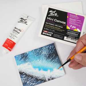 Canvas: Mini Canvas Discovery 8 X 10cm (3.1 X 3.9in) 2pce - Mont Marte
