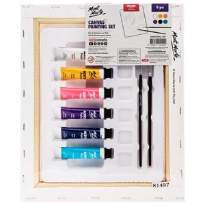 Canvas: Canvas Painting Set 9pc - Unicorn Design - Mont Marte