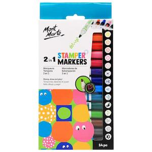 2 in 1 Stamper Markers 14pc