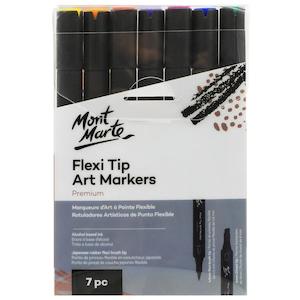 Mont Marte Flexi Tip Art Markers Premium 7pc