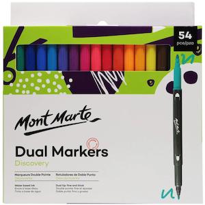 Dual Tip Markers Discovery 54pc - Mont Marte
