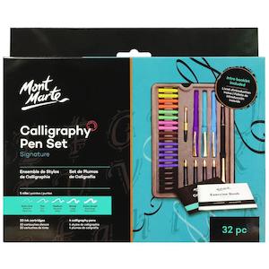 Markers: Calligraphy Pen Set Signature 31pc - Mont Marte