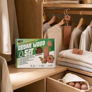Hardware: Pure Shield Natural Red Cedar Wood Wardrobe Set