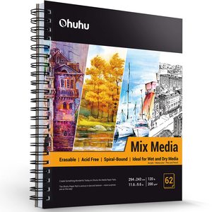 Art Supplies: Ohuhu Mix Media Pad 8.9x8.3 FSC Certified