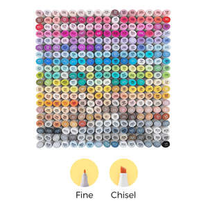 Art Supplies: Ohuhu Oahu 320 Colors Fine and Chisel Dual Tip Alcohol Markers