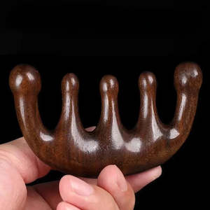 Health Beauty: Meridian Massage Comb - 5 Teeth Handleless Acupressure Comb