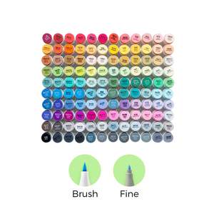 Art Supplies: Ohuhu Honolulu B 120 Colors New Packing Brush and Fine Dual Tip Alcohol Markers