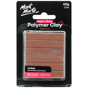 Make n Bake Polymer Clay Signature 60g - Umber Mont Marte
