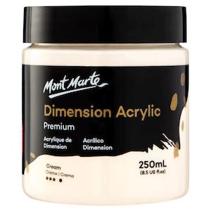 Dimension Acrylic Paint 250ml Pot - Cream - Mont Marte