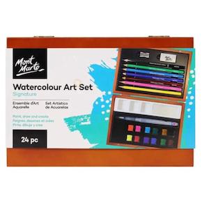 Watercolor Paints: Watercolour Art Set Signature 24pc - Mont Marte