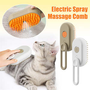 Home Garden Furniture: Cat Steam Brush Steamy Dog Brush 3 In 1 Electric Spray Cat Hair Brushes For Massage Pet Grooming Comb Hair Removal Combs Pet Products