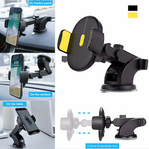 Automobiles Motorcycles: Car Phone Holder Long Rod Telescopic Car Dashboard Suction Cup Type