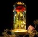 Enchanted Forever Rose Flower In Glass LED Light Home Decoration