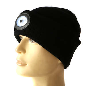 Mens Clothing: 6 LED Headlamp Beanie Rechargeable Lighted Hat With LED Head Light Flashlight For Outdoor Evening Sport Fishing Camping