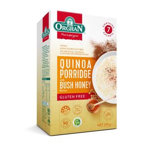 Breakfast: Orgran Quinoa Porridge With Bush Honey (7 Sachets)
