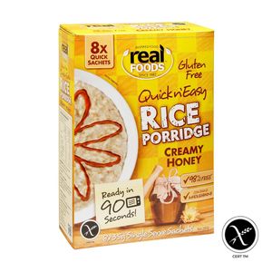 Breakfast: Real Foods Rice Porridge Creamy Honey