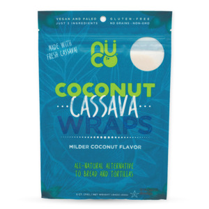 Bread Buns Wraps: Nuco Coconut Cassava Wraps 55g (5x11g)