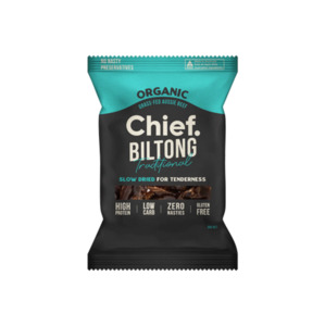 Keto: Chief Organic Biltong - Traditional 30g
