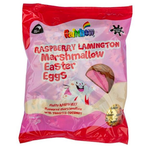 Rainbow Raspberry Lamington Easter Eggs 320g