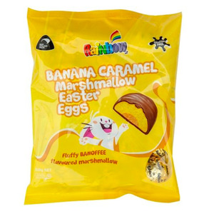Rainbow Banana Caramel Easter Eggs 320g
