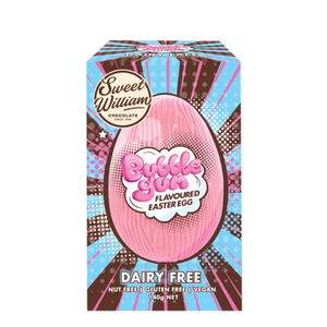 On Sale: Sweet William Bubblegum Flavoured Easter Egg 140g - LIMITED STOCK