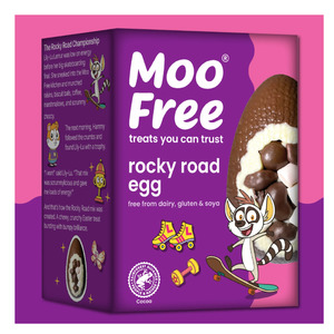 On Sale: Moo Free Easter Rocky Road Egg 85g - LIMITED STOCK