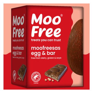 Moo Free Easter Moofreesas Choccy Egg & Bar - LIMITED STOCK