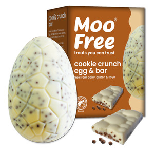 Easter: Moo Free Easter Cookie Crunch Choccy Egg & Bar - LIMITED STOCK
