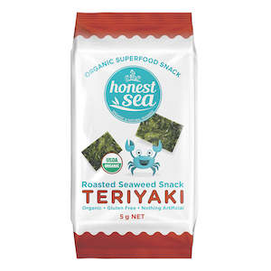 Honest Sea Organic Seaweed Snack Sea Salt 10x 5g CASE CLEARANCE - SHORT DATED 6/6/25