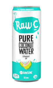 Raw C Coconut Water Plain 325ml Can