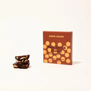Chow Cacao Choc Slabs Dark Salted Peanut 80G