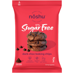 Noshu Dark Chocolate Baking Chips 140g