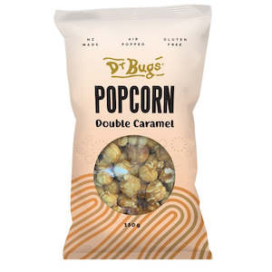 Snacks: Dr Bugs Popcorn Double Caramel 150g