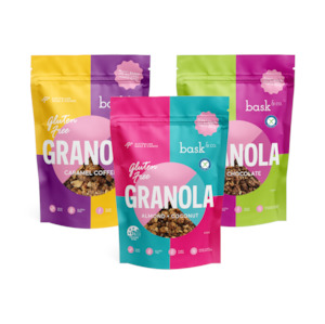 Breakfast: Bask & Co. Granola Sampler Pack - 3 x 250g