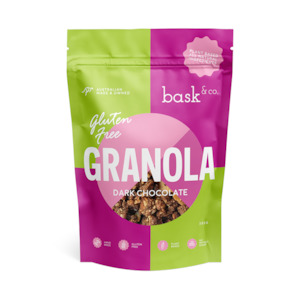 Breakfast: Bask & Co. Gluten Free Granola Clusters - Dark Chocolate 250g