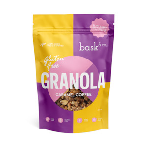 Bask & Co. Gluten Free Granola Clusters - Caramel Coffee 250g