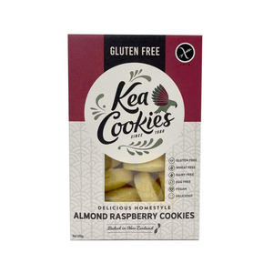 Dairy Free: Kea Cookies Almond and Raspberry Cookies 250g - Bulk Buy Discount Available