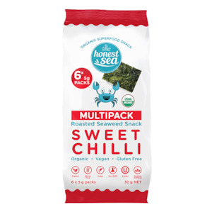 Dairy Free: Honest Seaweed Snack - Sweet Chilli Multipack 6x5g