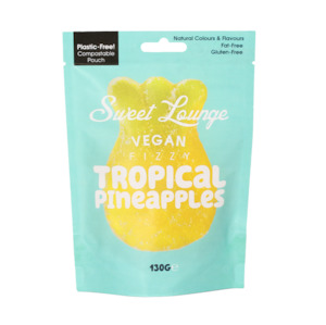 Dairy Free: Sweet Lounge Vegan Fizzy Tropical Pineapples 130g
