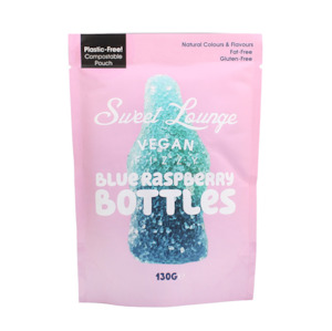 Dairy Free: Sweet Lounge Vegan Fizzy Blue Rapsberry Bottles 130g