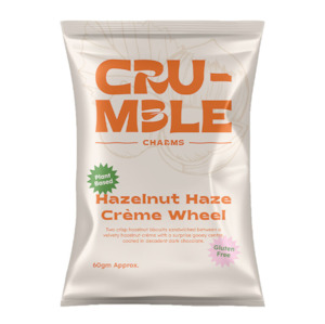 Vegan: Crumble Charms Hazelnut Haze Creme Wheel 60g