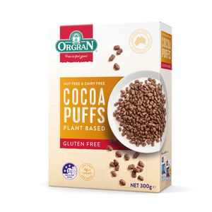 Breakfast: Orgran Cocoa Puffs