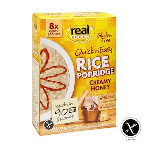 Real Foods Rice Porridge Creamy Honey